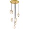 Cwi Lighting Da Vinci 6 Light Multi Light Pendant With Brass Finish 1153P24-6-169 - alternate 4